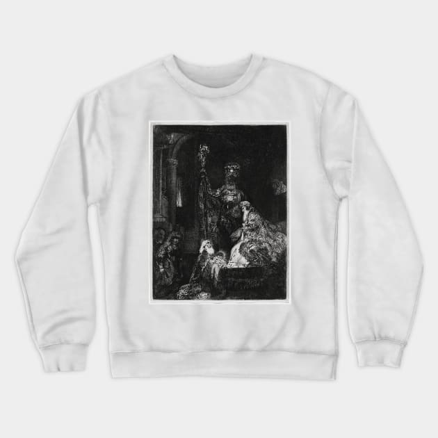 The Presentation in the Temple in the Dark Manner Crewneck Sweatshirt by paddyprints